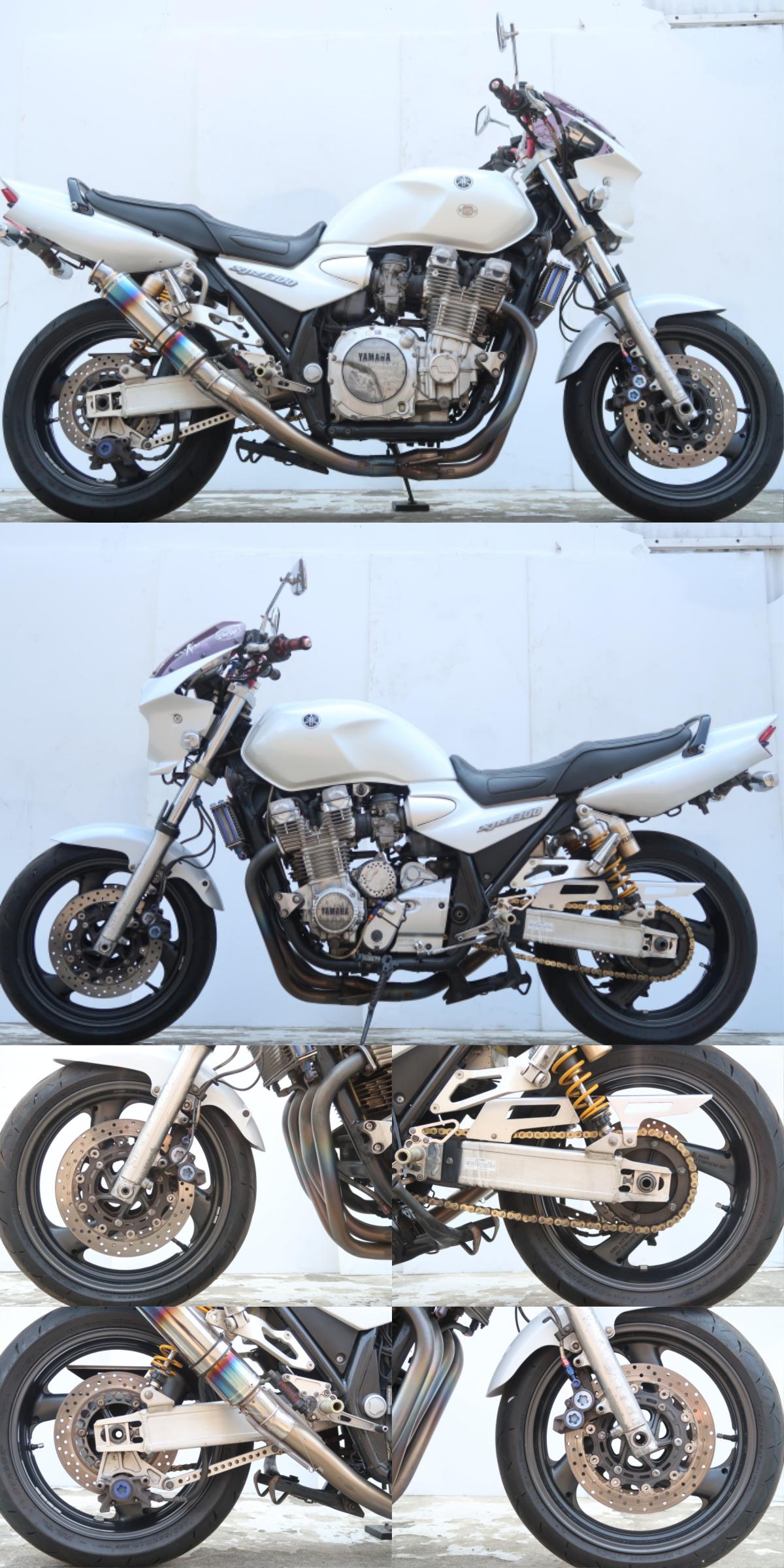 XJR1200 1300 左ポイントカバー スケルトン加工品 - オートバイ